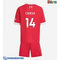 Fotballdrakt Barn Liverpool Federico Chiesa #14 Hjemmedraktsett 2025-26 Kortermet (+ Korte bukser)